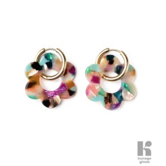 Boucles d'oreilles - Fleurette confettis MAXI